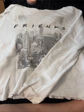 White 'FRIENDS' Graphic hoodie Sweatshirt